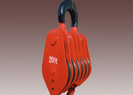 熱軋鋼輪滑車用于港口碼頭的貨物吊裝