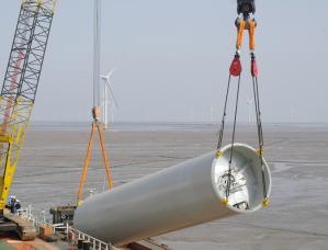 起重滑車解決海上風(fēng)力發(fā)電機(jī)搭建難題