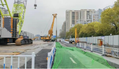 寧波軌道交通8號(hào)線建設(shè)使用起重滑車(chē)