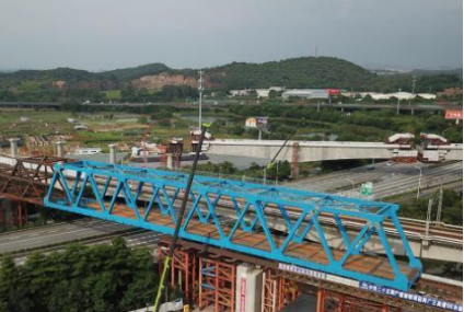 廣湛高鐵全線首座鋼桁梁主體工程完工