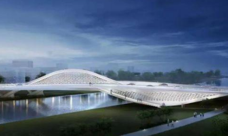 濟(jì)南橫一路大寺河橋梁首節(jié)鋼梁順利完成吊裝