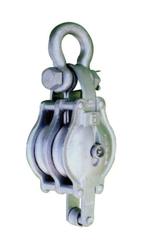 成華牌熱鍍鋅鐵殼馬尼拉雙輪卸扣式滑輪