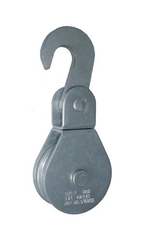 成華牌電鍍鋅旋轉(zhuǎn)單鉤平板滑車(chē)