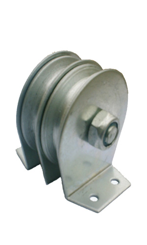 成華牌電鍍鋅平板平座滑車(chē)雙輪