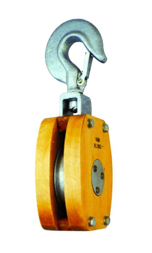 成華牌日式船用木滑輪，單輪鉤式