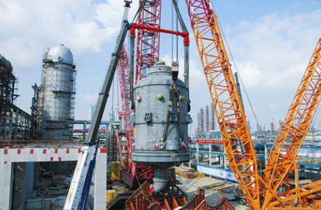 千噸乙烯EO反應(yīng)器工程吊裝